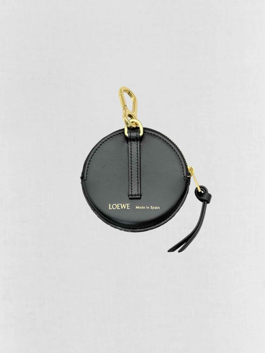 Pre - loved LOEWE Blue & White Logo Coin Wallet at Reems Closet