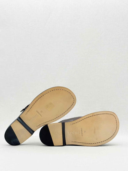 Pre - loved LOEWE Campo Mary Jane Burgundy Size EU 38 Mules at Reems Closet