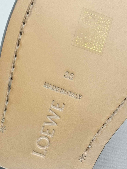 Pre - loved LOEWE Campo Mary Jane Burgundy Size EU 38 Mules at Reems Closet