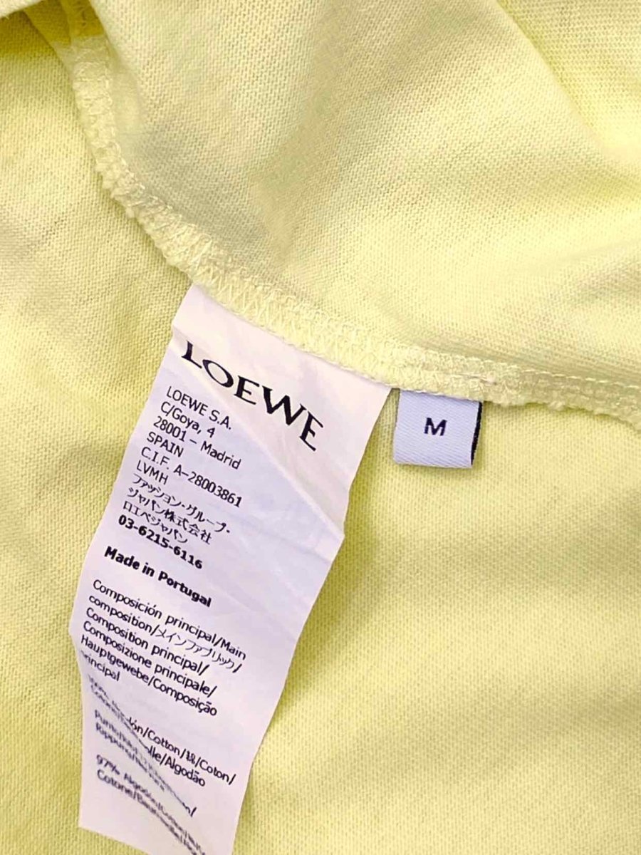 Pre - loved LOEWE Crop Yellow T-shirt at Reems Closet