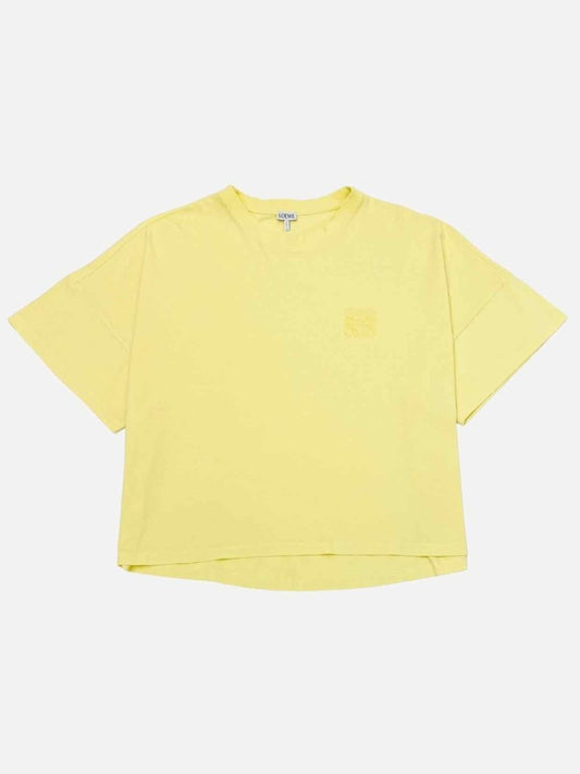 Pre - loved LOEWE Crop Yellow T-shirt at Reems Closet