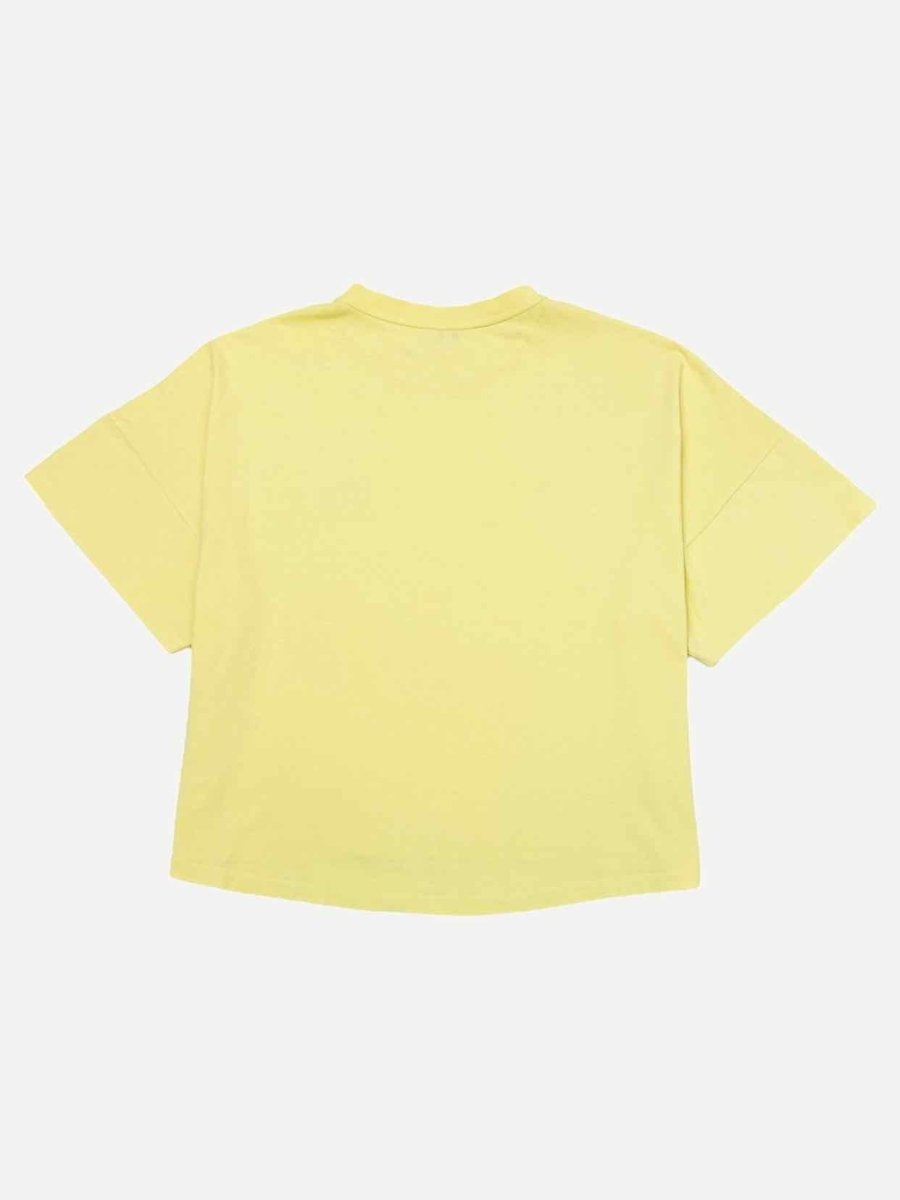 Pre - loved LOEWE Crop Yellow T-shirt at Reems Closet