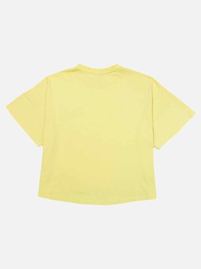 Pre - loved LOEWE Crop Yellow T-shirt at Reems Closet