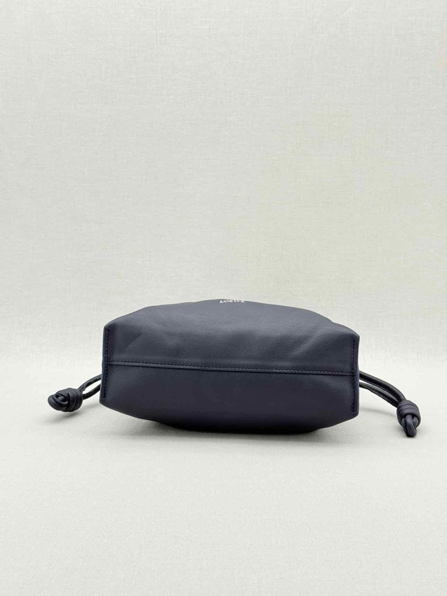 Pre - loved LOEWE Flamenco Black Clutch at Reems Closet