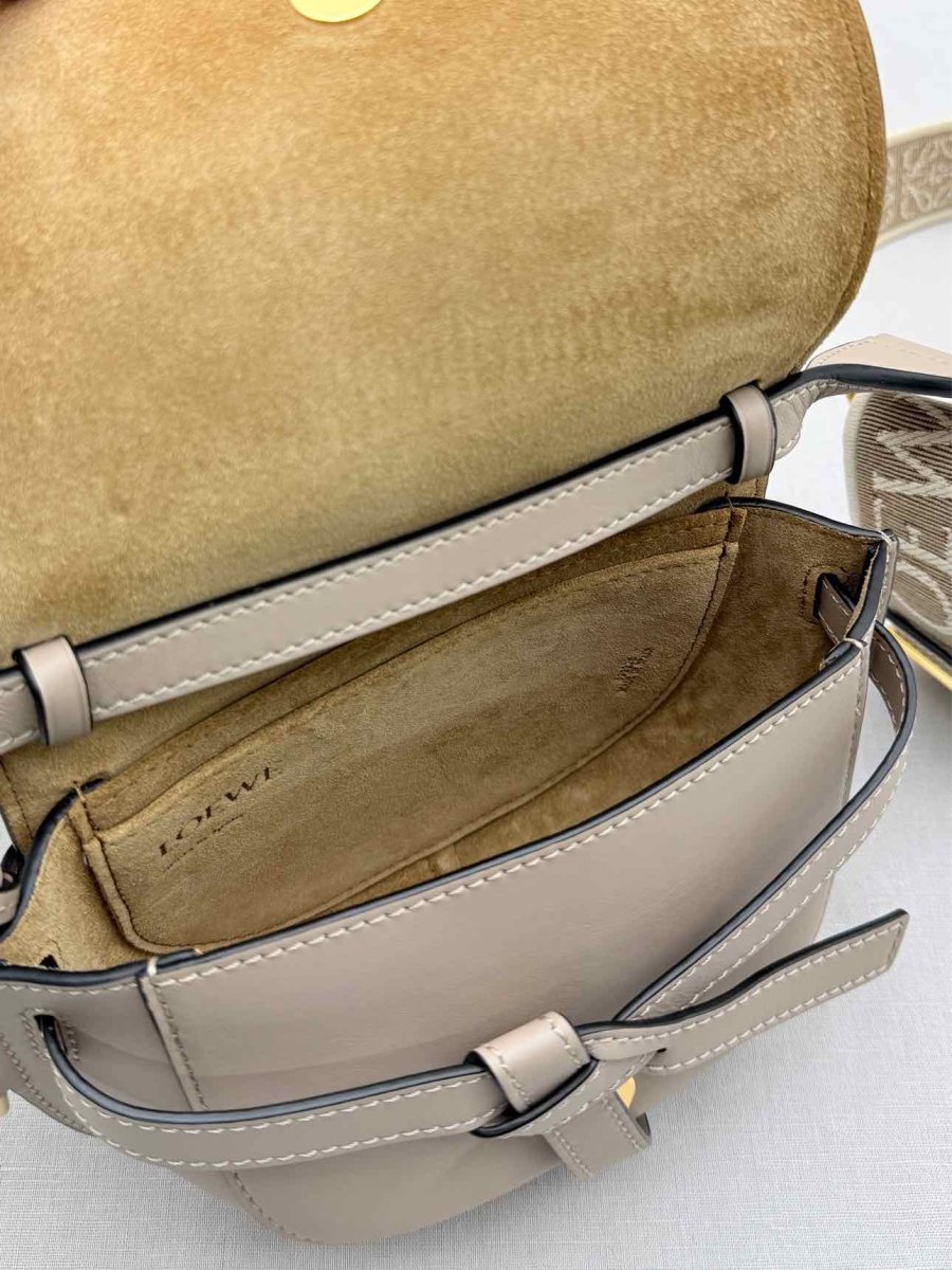 Pre-loved LOEWE Gate Beige Shoulder Bag at Reems Closet