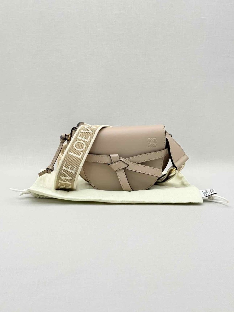 Pre-loved LOEWE Gate Beige Shoulder Bag at Reems Closet