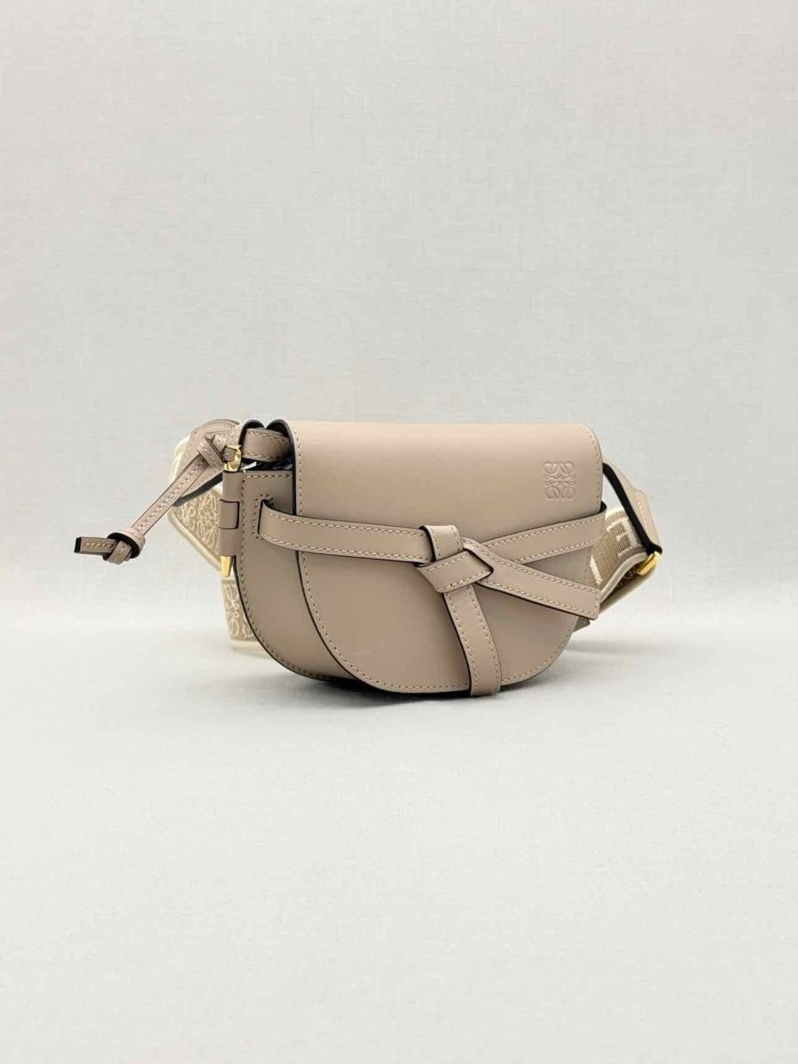 Pre-loved LOEWE Gate Beige Shoulder Bag at Reems Closet