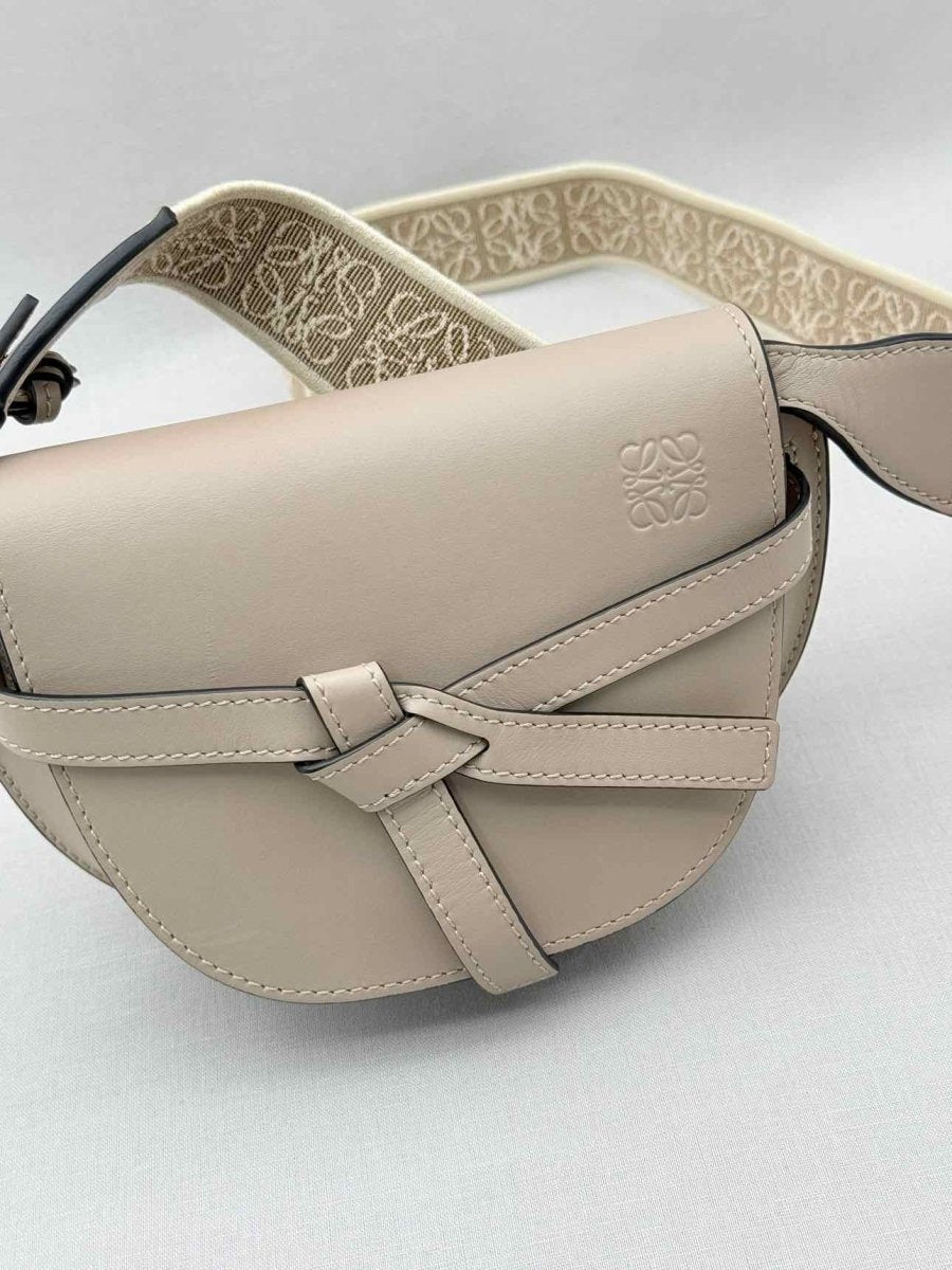 Pre-loved LOEWE Gate Beige Shoulder Bag at Reems Closet