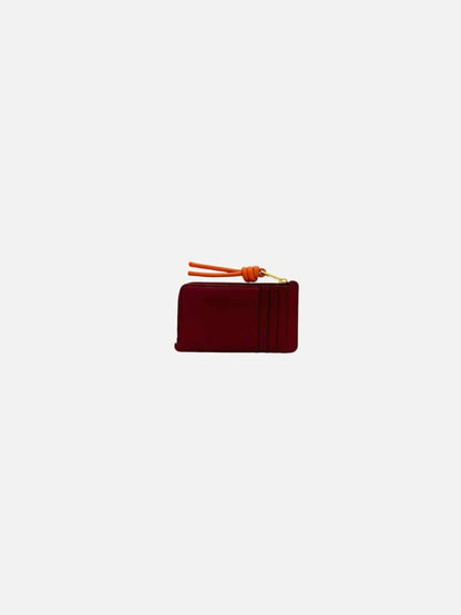 Pre - loved LOEWE Knot Burgundy Continental Wallet at Reems Closet