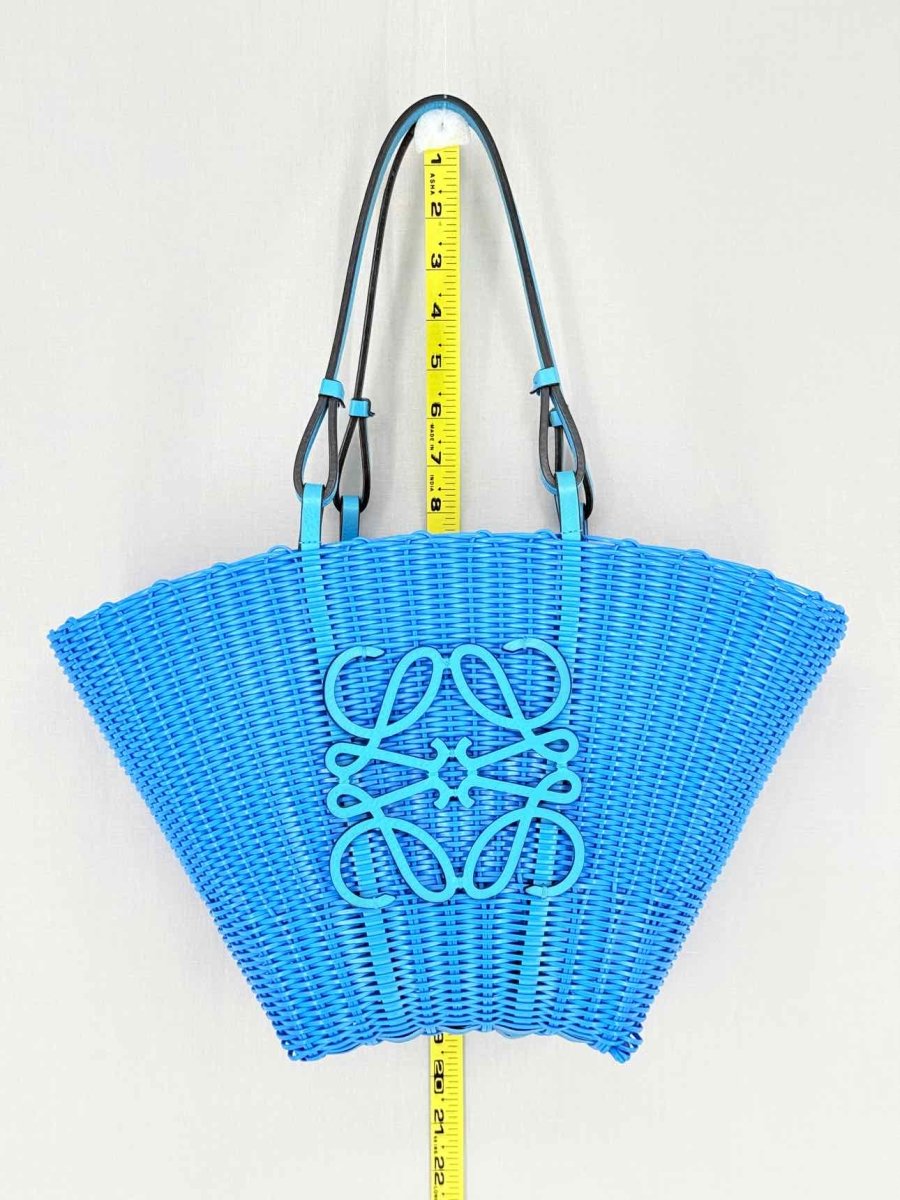 Pre - loved LOEWE Mermaid Blue Tote Bag at Reems Closet