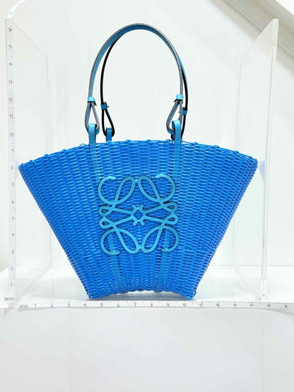 Pre - loved LOEWE Mermaid Blue Tote Bag at Reems Closet