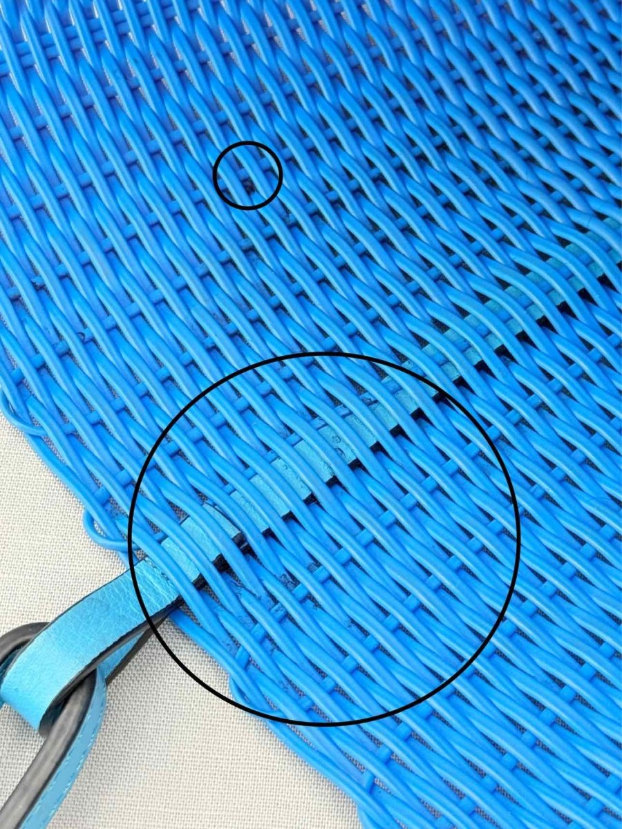 Pre - loved LOEWE Mermaid Blue Tote Bag at Reems Closet