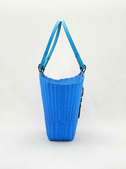 Pre - loved LOEWE Mermaid Blue Tote Bag at Reems Closet