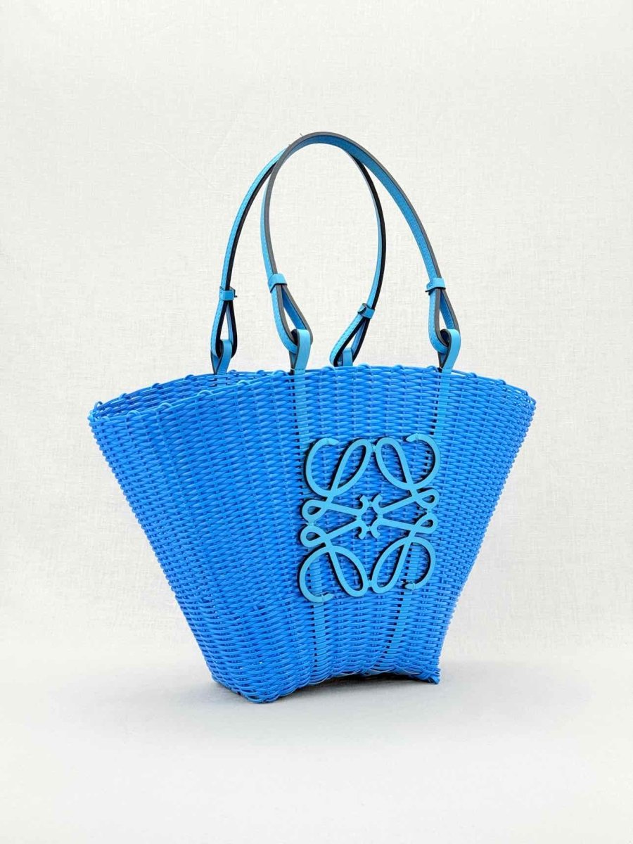 Pre - loved LOEWE Mermaid Blue Tote Bag at Reems Closet