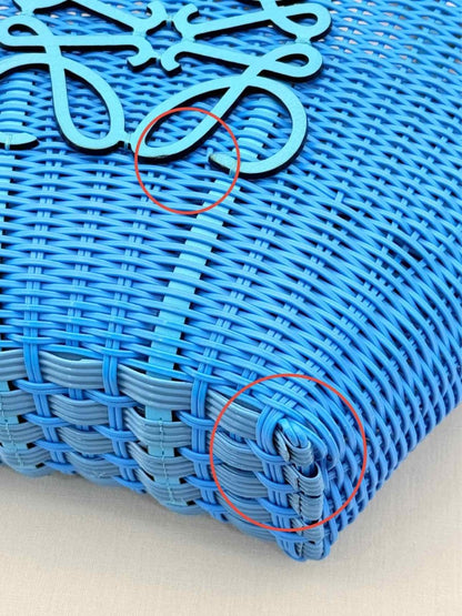 Pre - loved LOEWE Mermaid Blue Tote Bag at Reems Closet