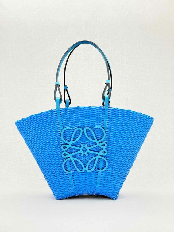 Pre - loved LOEWE Mermaid Blue Tote Bag at Reems Closet