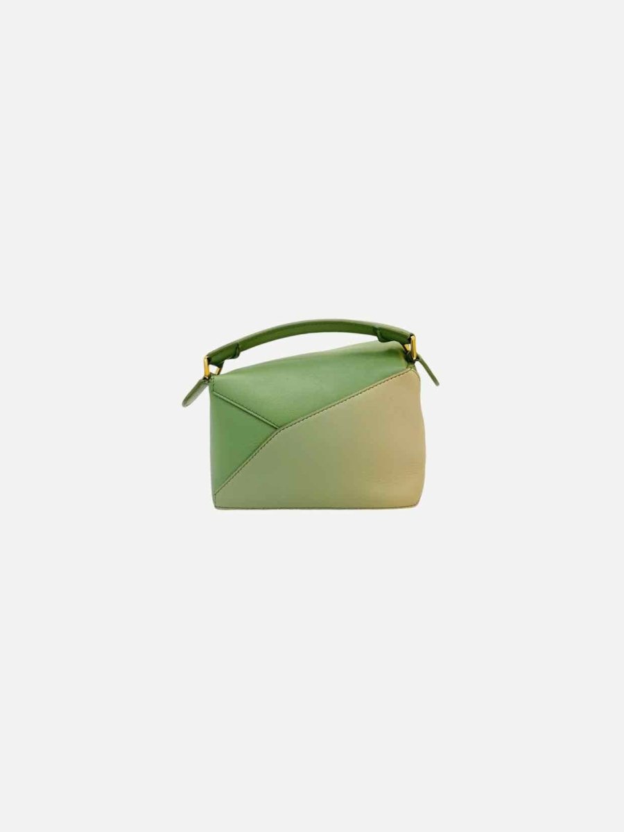 Pre - loved LOEWE Paula's Ibiza Green Crossbody at Reems Closet