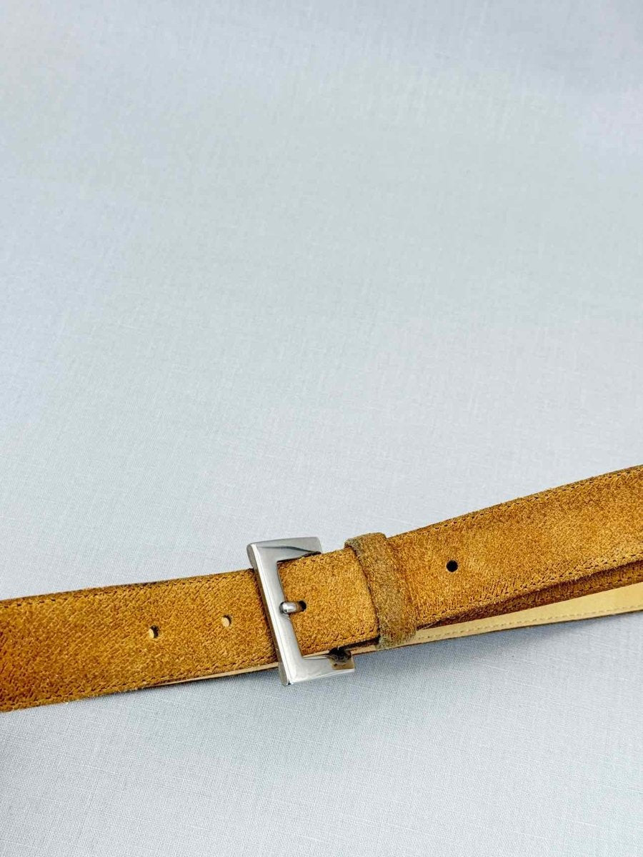 Pre - loved LONGCHAMP Camel Belt at Reems Closet