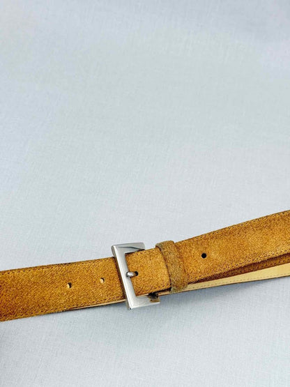 Pre - loved LONGCHAMP Camel Belt at Reems Closet