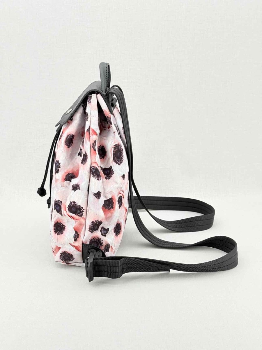Pre - loved LONGCHAMP Le Pliage Pink Multicolor Floral Backpack at Reems Closet