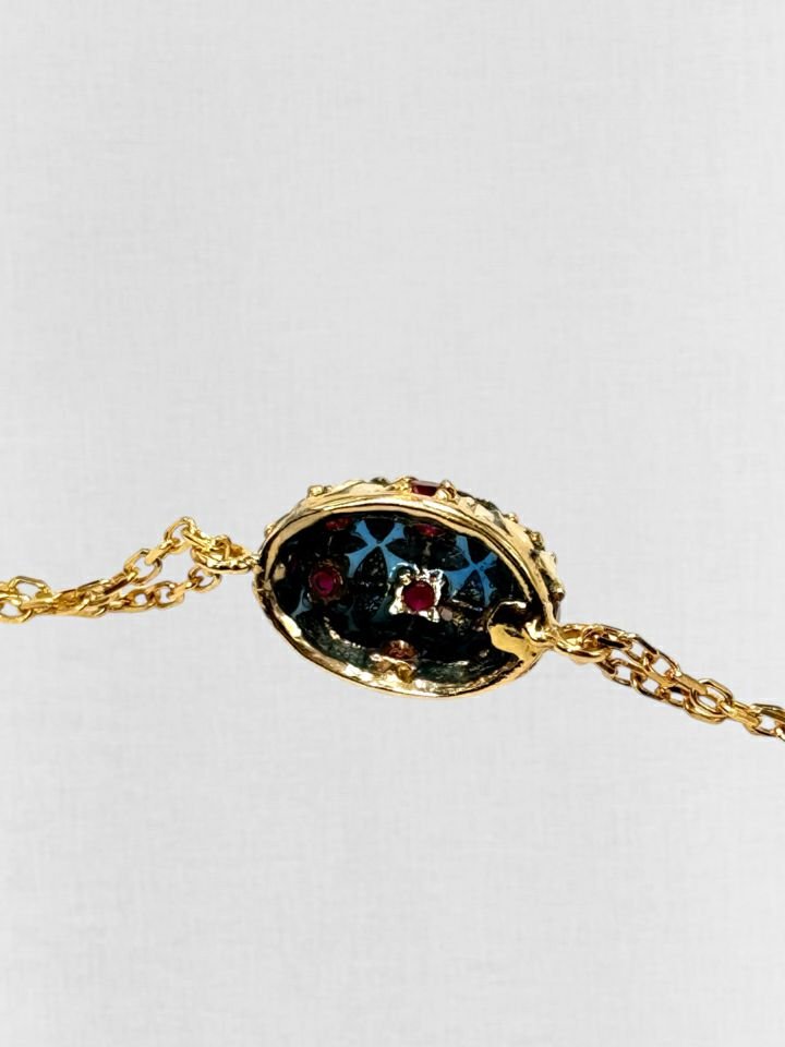 Pre - loved LORENZO UNGARI Cluster Pendant Bracelet at Reems Closet