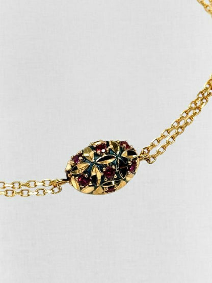 Pre - loved LORENZO UNGARI Cluster Pendant Bracelet at Reems Closet