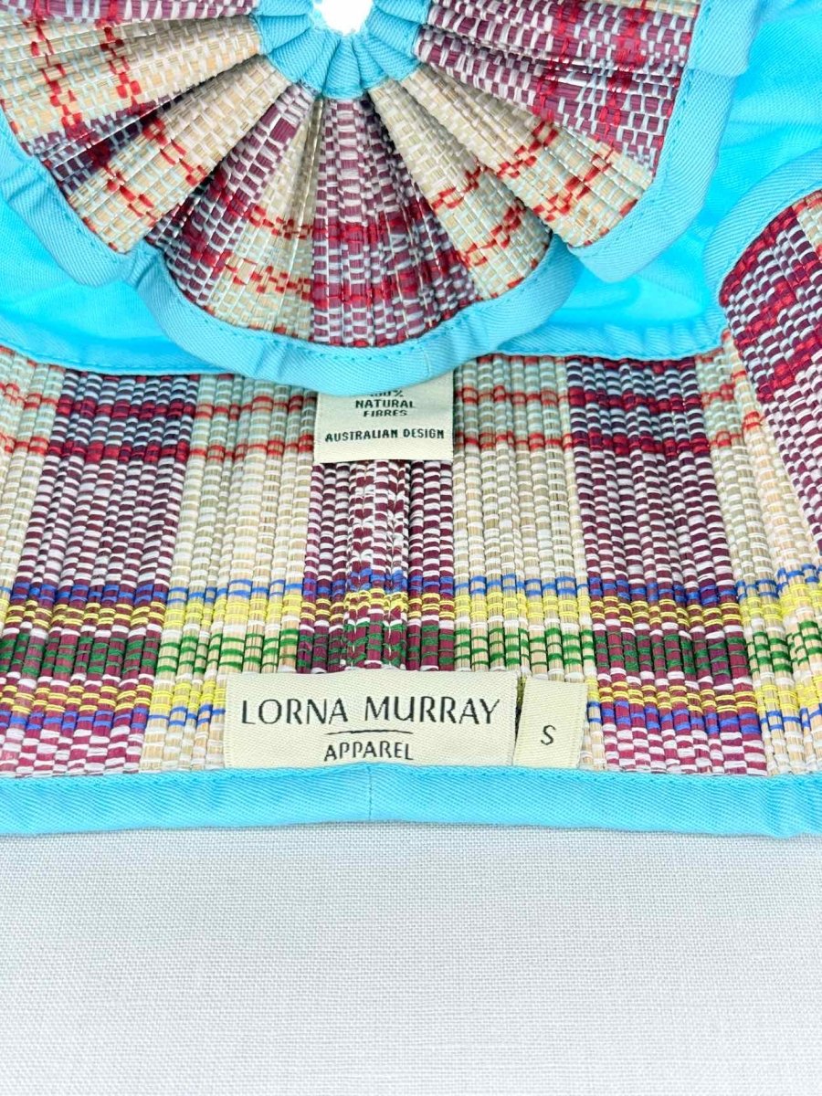 Pre - loved LORNA MURRAY Blue Multicolor Hat at Reems Closet