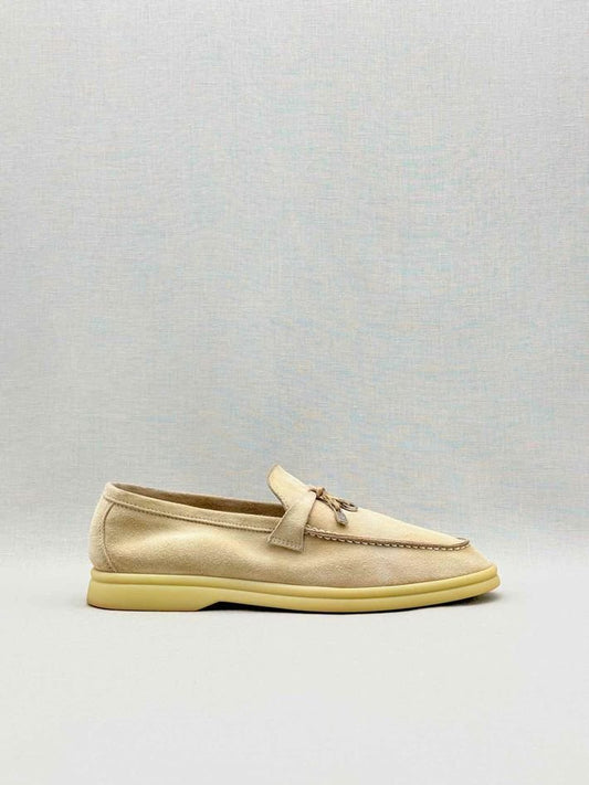 Pre-loved LORO PIANA Beige Size EU 38.5 Loafers at Reems Closet