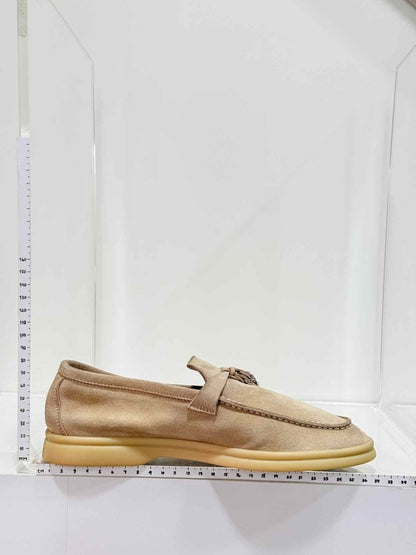 Pre-loved LORO PIANA Beige Size EU 38.5 Loafers at Reems Closet