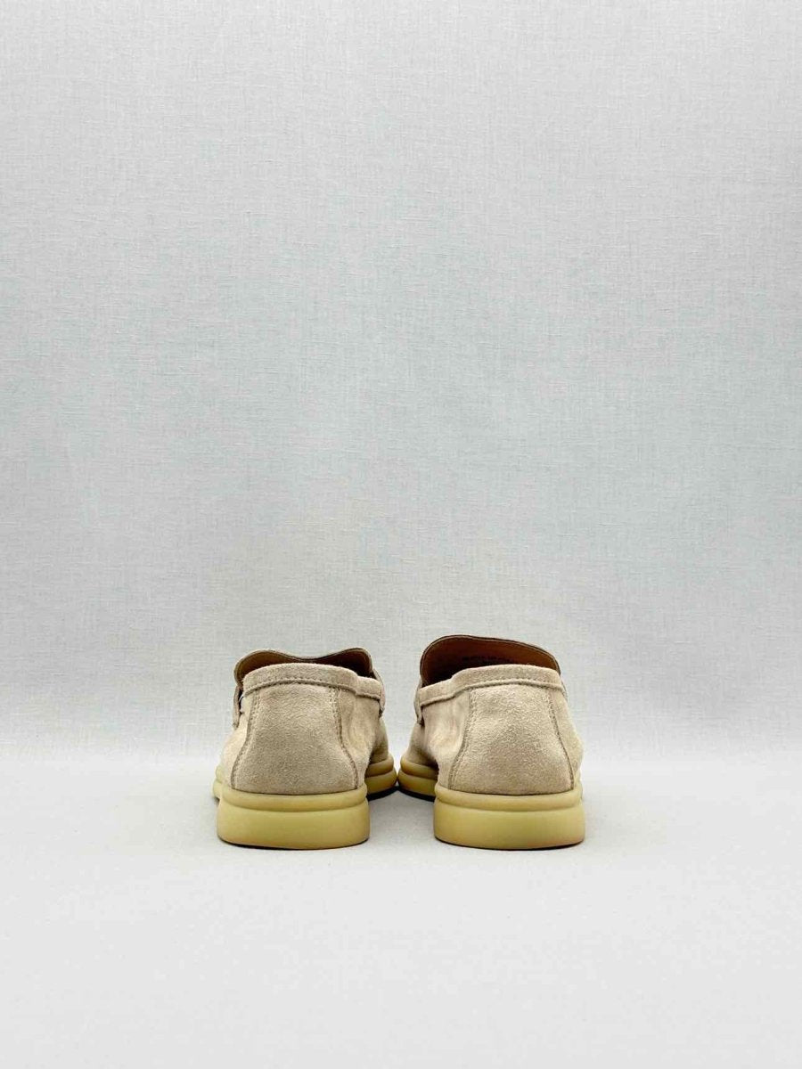 Pre-loved LORO PIANA Beige Size EU 38.5 Loafers at Reems Closet