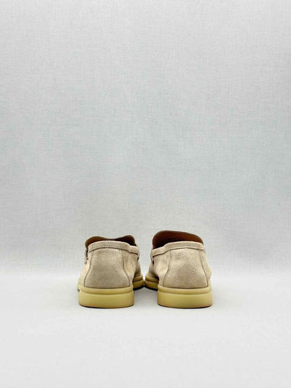 Pre-loved LORO PIANA Beige Size EU 38.5 Loafers at Reems Closet