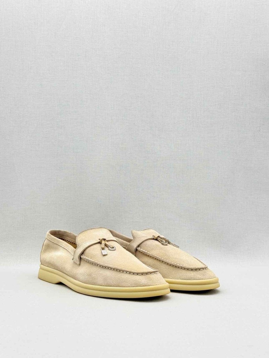 Pre-loved LORO PIANA Beige Size EU 38.5 Loafers at Reems Closet