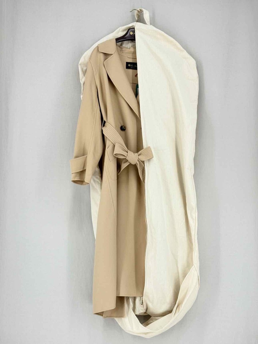 Pre - loved LORO PIANA Beige Size US 6 Trench Coat at Reems Closet