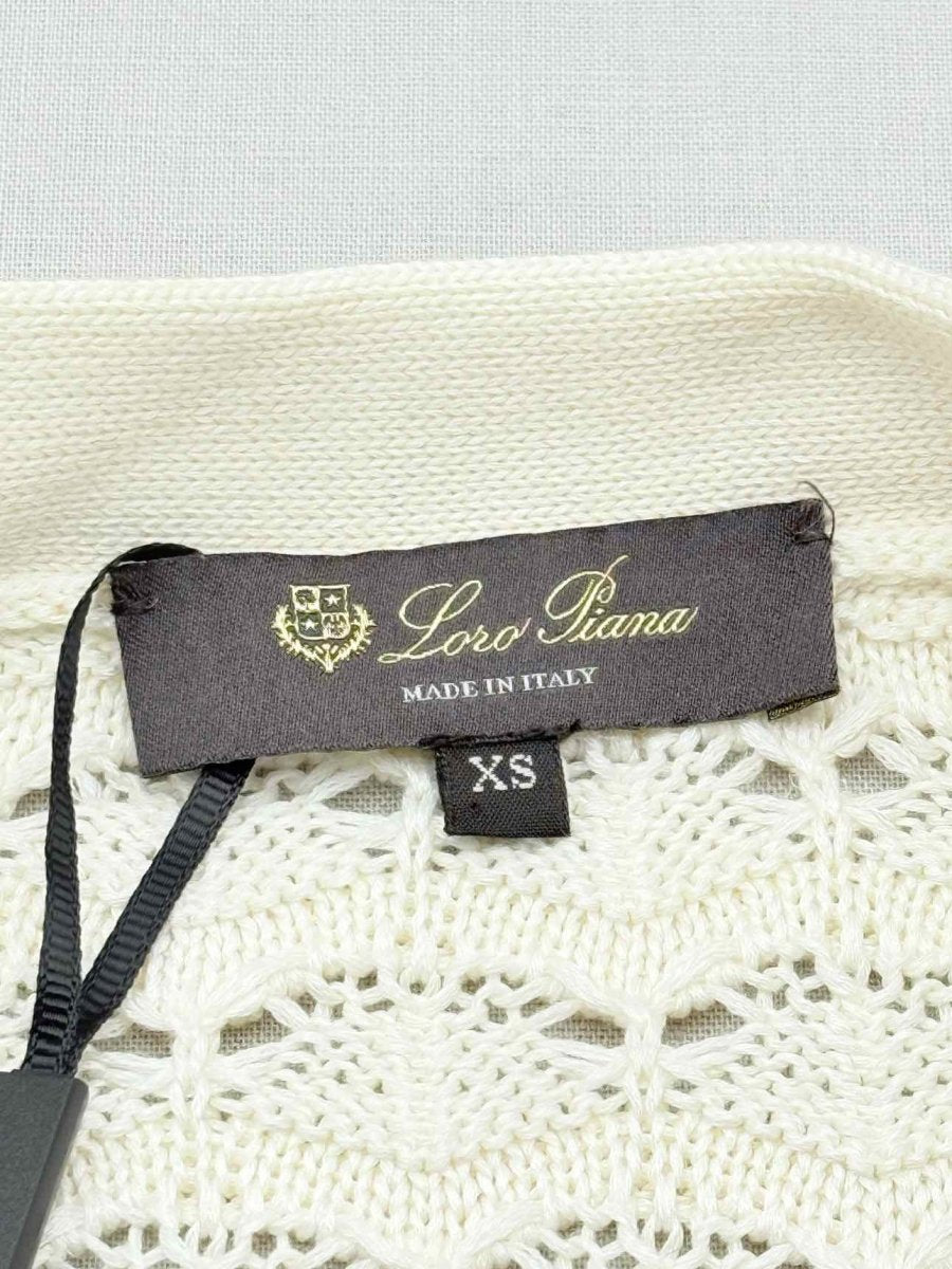 Pre - loved LORO PIANA Beige Size XSmall Cardigan at Reems Closet
