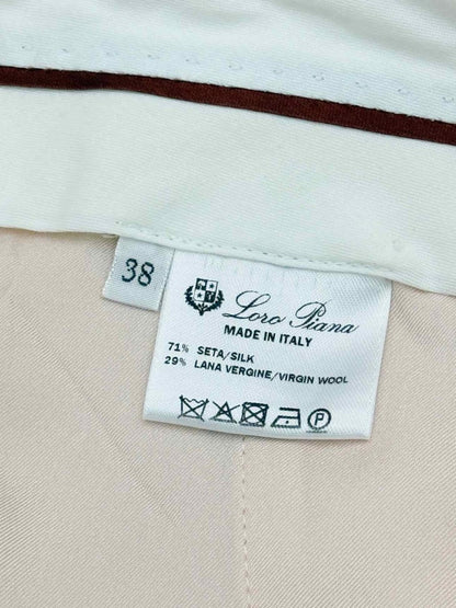 Pre-loved LORO PIANA Clivette Peach Size US 0 Pants at Reems Closet