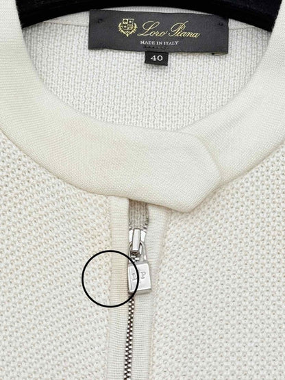 Pre-loved LORO PIANA Cream Size US 4 Jacket at Reems Closet