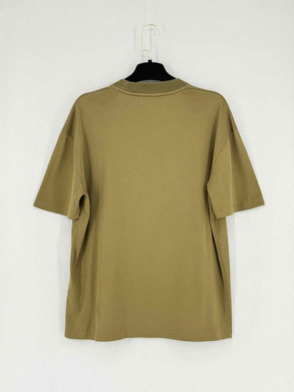 Pre - loved LORO PIANA Khaki Printed Size Small T-shirt at Reems Closet