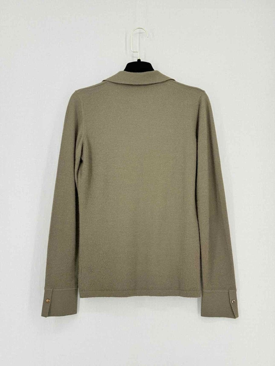 Pre - loved LORO PIANA Khaki Size US 8 Sweater at Reems Closet