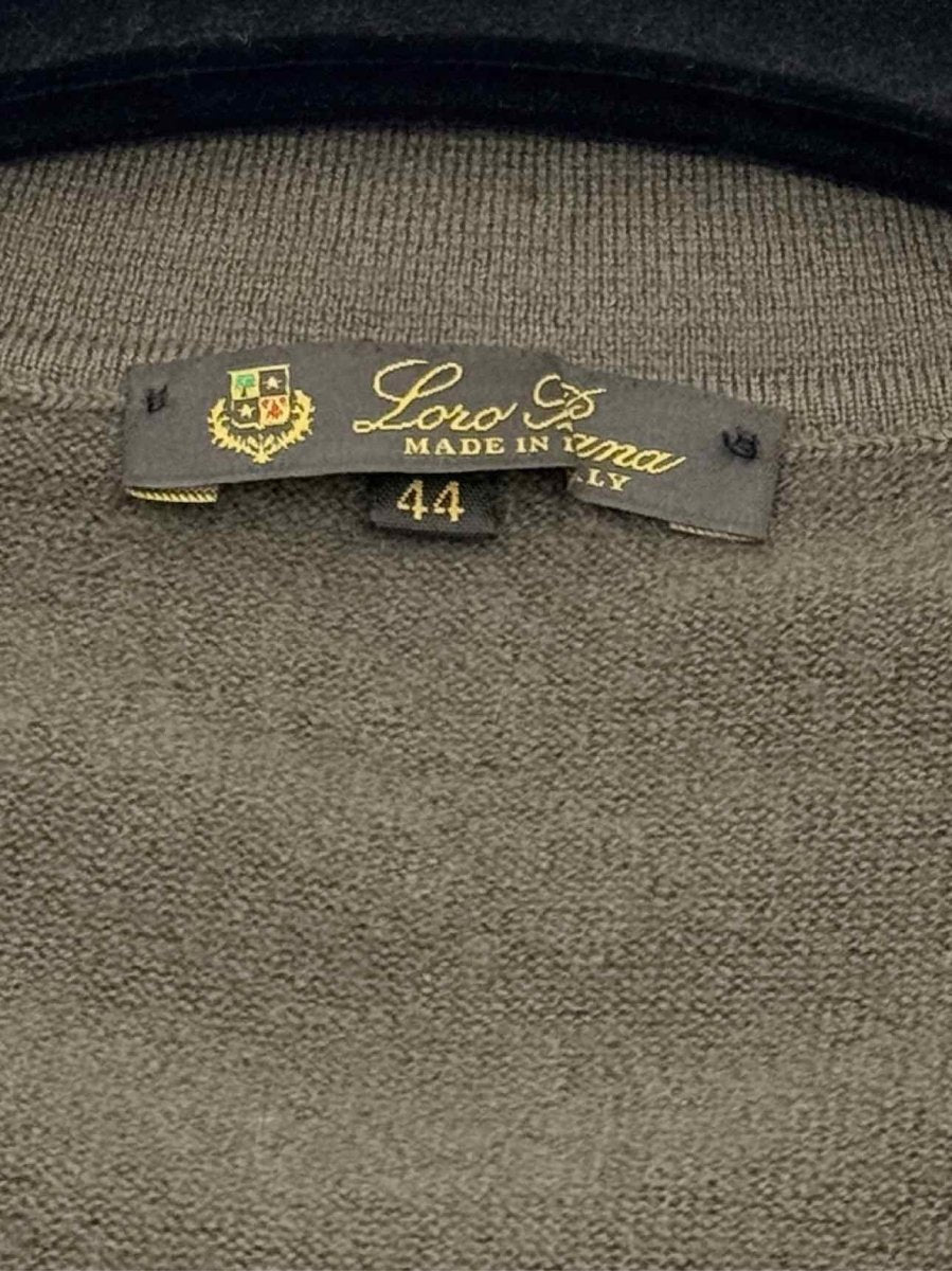 Pre - loved LORO PIANA Khaki Size US 8 Sweater at Reems Closet