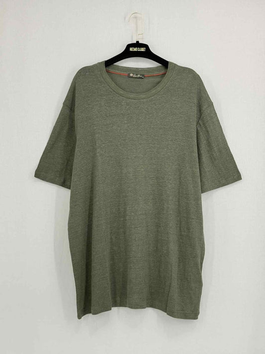 Pre - loved LORO PIANA Khaki T-shirt at Reems Closet