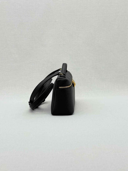 Pre - loved LORO PIANA L19 Black Pouch at Reems Closet