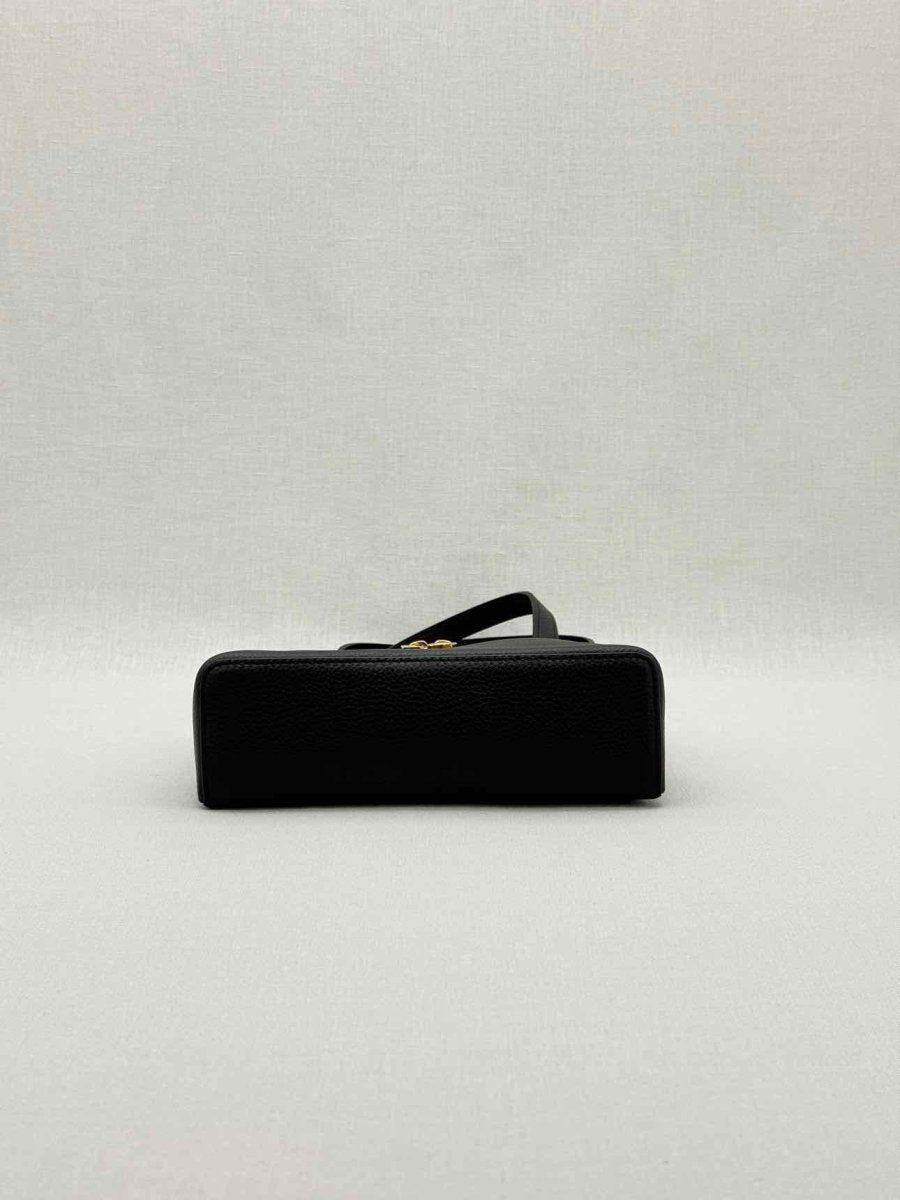 Pre - loved LORO PIANA L19 Black Pouch at Reems Closet