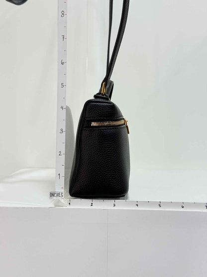 Pre - loved LORO PIANA L19 Black Pouch at Reems Closet