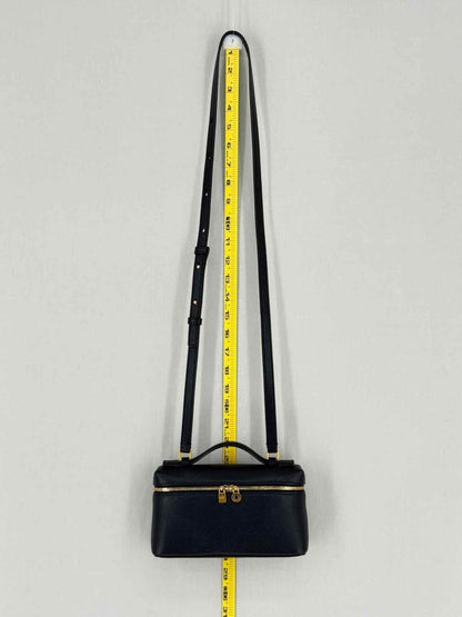 Pre - loved LORO PIANA L19 Black Pouch at Reems Closet