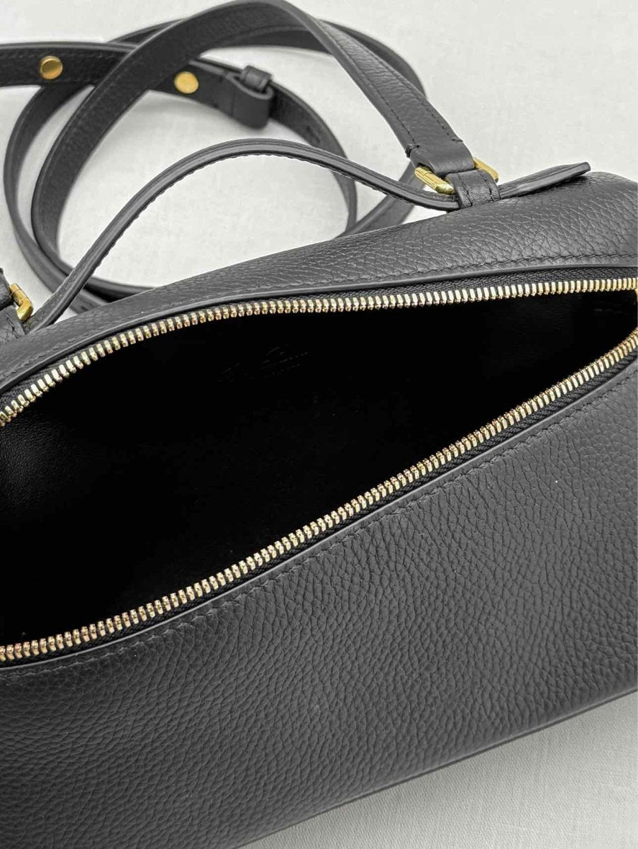 Pre - loved LORO PIANA L19 Black Pouch at Reems Closet