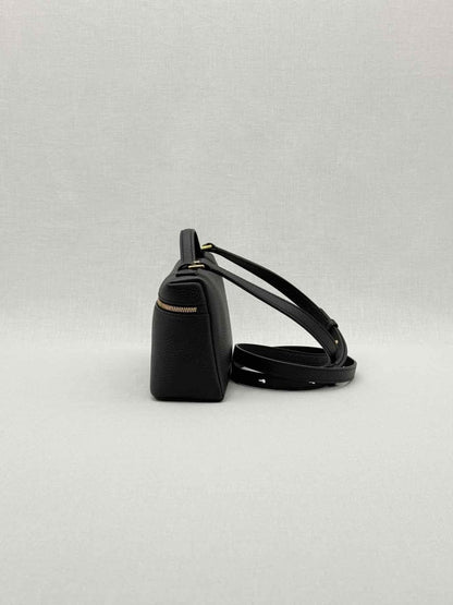 Pre - loved LORO PIANA L19 Black Pouch at Reems Closet