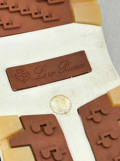 Pre - loved LORO PIANA Navy Blue Size EU 39 Sneakers at Reems Closet