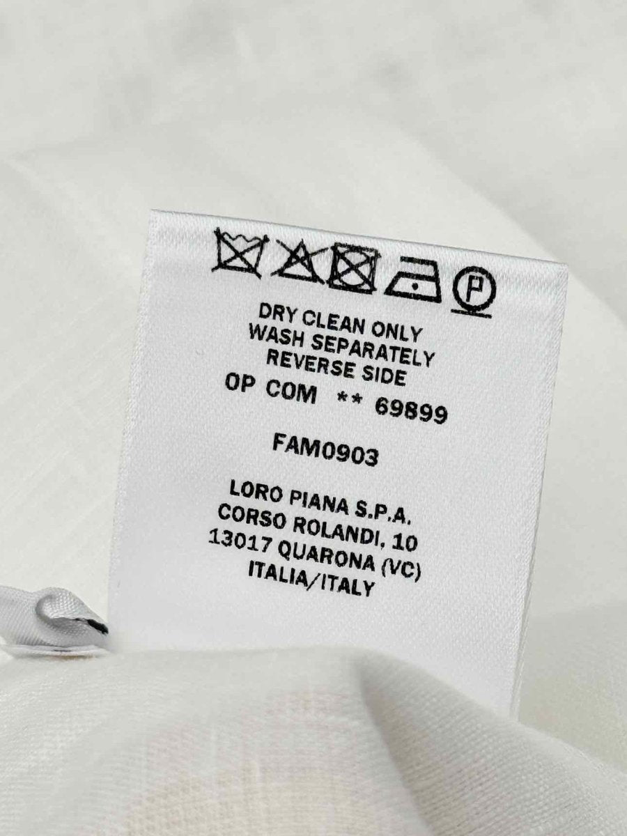 Pre-loved LORO PIANA Norlia White Size US 6 Midi Dress at Reems Closet