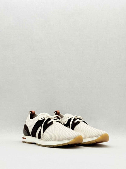 Pre - loved LORO PIANA Off - white & Brown Size EU 38 Sneakers at Reems Closet