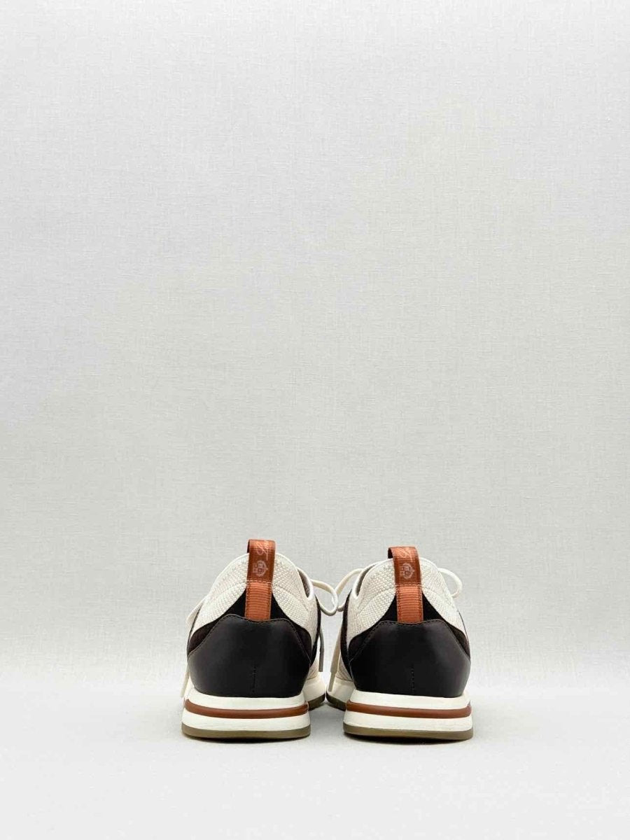 Pre - loved LORO PIANA Off - white & Brown Size EU 38 Sneakers at Reems Closet
